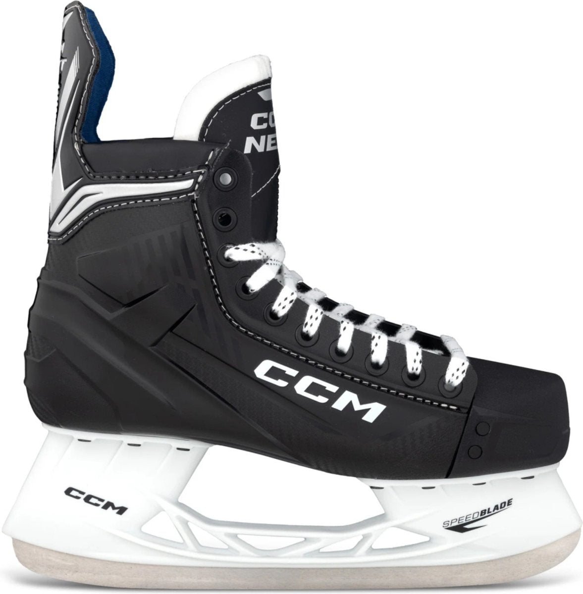 Ccm – next – patins de hockey sur glace – patins hommes – noirs – utilisation récréative stable et confortable – coupe régulière – taille eu 47