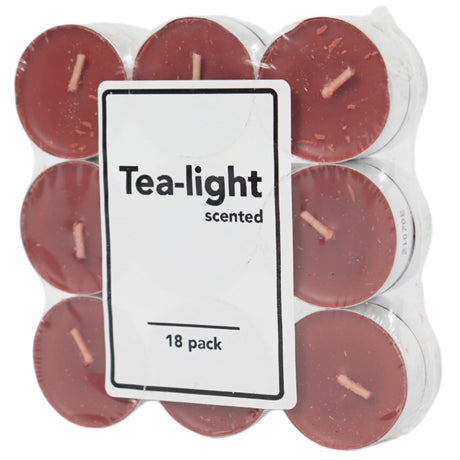 Bougies chauffe-plat parfumées pomme cannelle 18 pièces