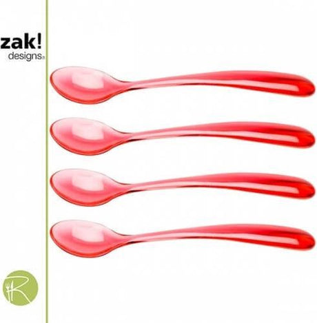 Zak!designs cuillères à glace - - cuillères à glace empilables - - empilables - lot de 4 - 15 cm