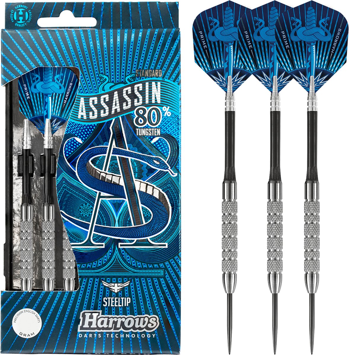 Fléchettes Harrows - assassin standard 80% tungstène 22 grammes