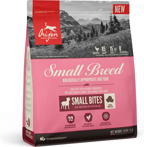 Orijen petite race - nourriture pour chien - sans céréales - pelage - santé générale