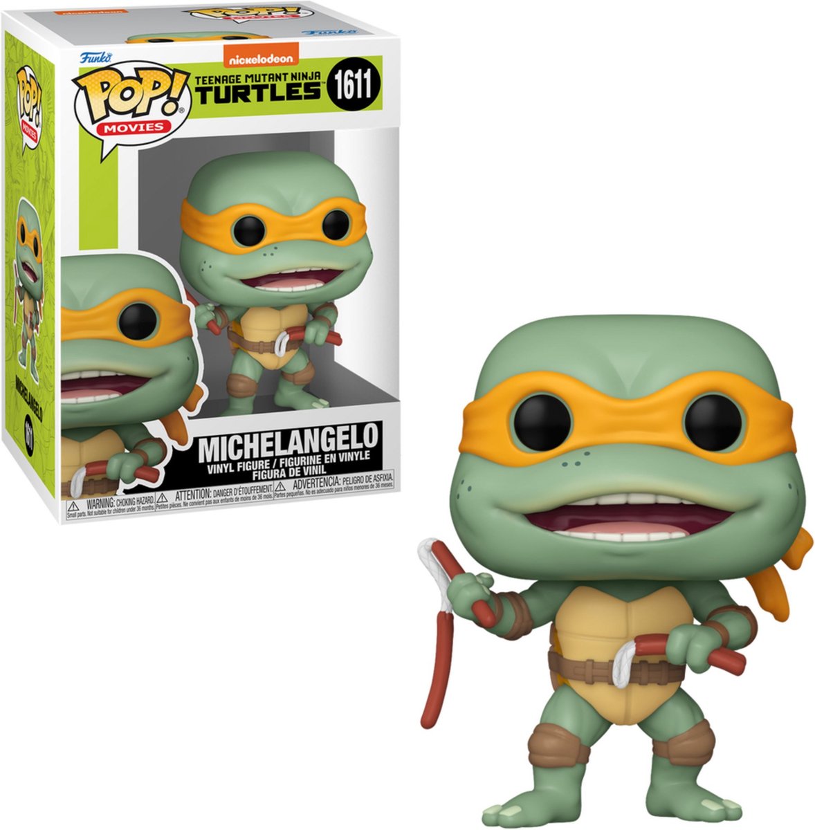 Funko Teenage Mutant Ninja Turtles Michelangelo figurine en vinyle 1611 pop ! multicolore