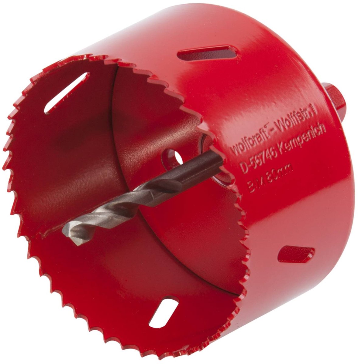 Wolfcraft - scie cloche 80 mm - foret bim 80 mm - 5485000