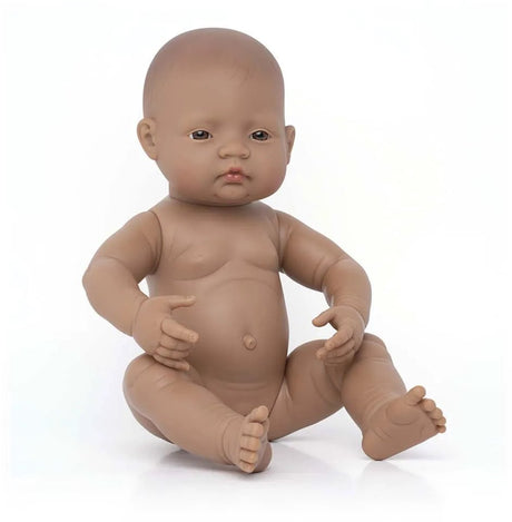 Poupée Miniland - Fille latine 40cm - au parfum vanille - imperméable - 10 mois