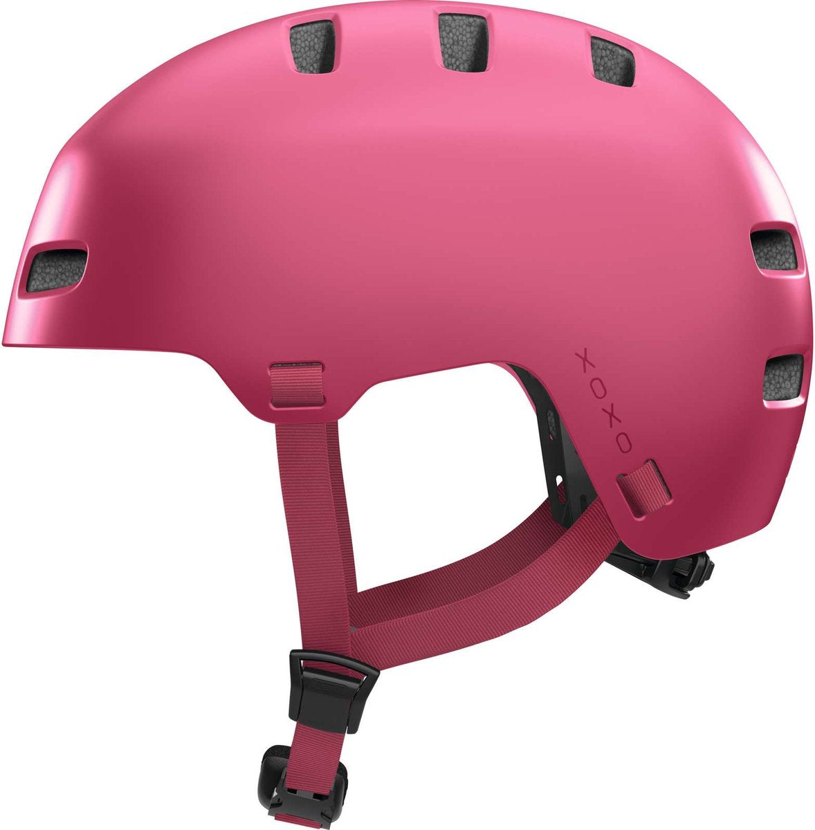 Casque de vélo Abus xoxo mono rouge m - 54-58 cm - rouge - adapté pour une utilisation sur vélos électriques - vélos de ville - 400 g