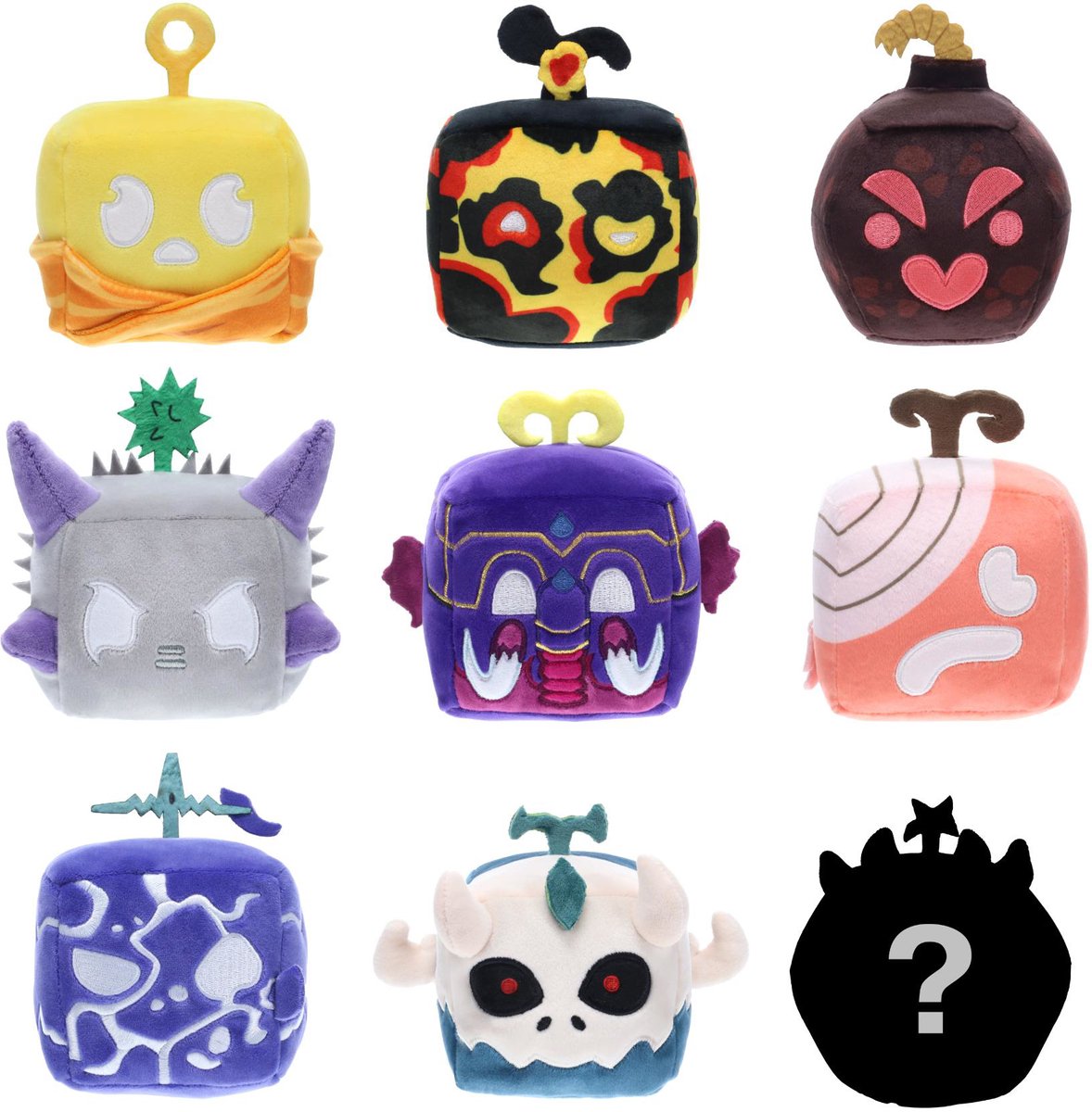 Boti blox fruits peluche de collection s2 boîte aveugle 10 cm assortis | 9 pièces