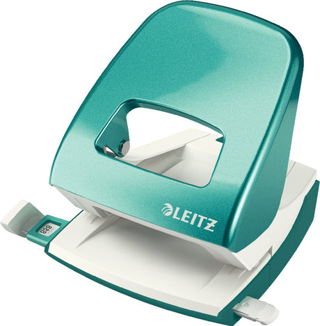 Perforatrice Leitz nexxt wow - 2 trous - perfore jusqu'à 30 feuilles - bleu glacier métallisé