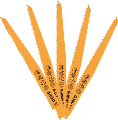 Accessoires Dewalt lame de scie alternative bim 228x3,6-5,1mm bois avec clous, rapide - dt2349-qz