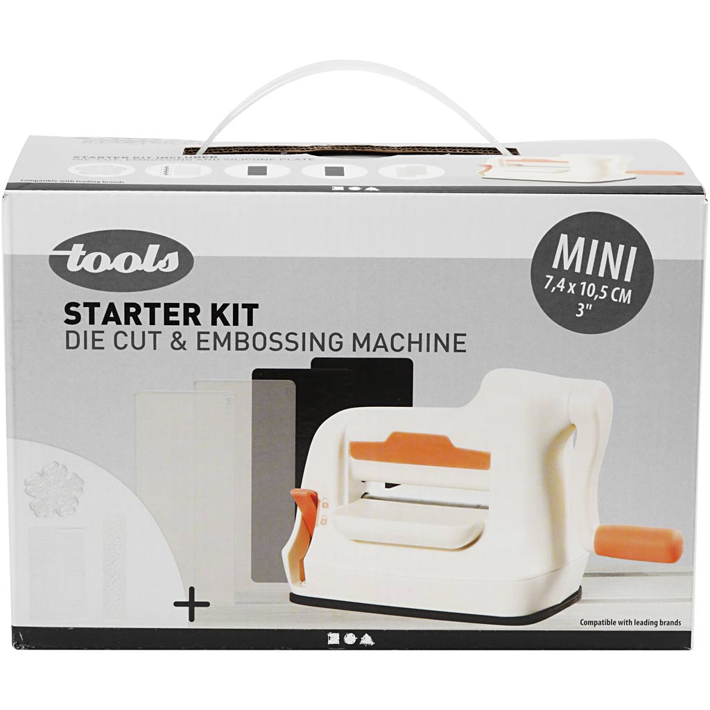 Creativ company starter set - machine à poinçonner et à gaufrer, A7, feuille 74x105 mm, 1 set
