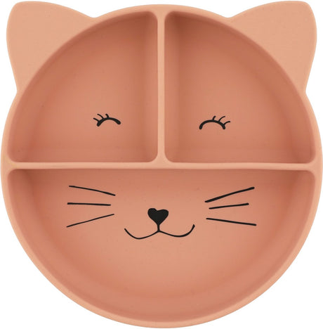 Assiette en silicone Trixie avec compartiments et ventouse - mrs. chat