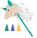 BS toys cheval de loisir licorne en bois - 4 pcs.