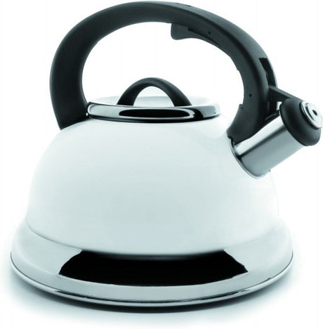 Bouilloire sifflante Lacor 2,5 litres - acier inoxydable blanc