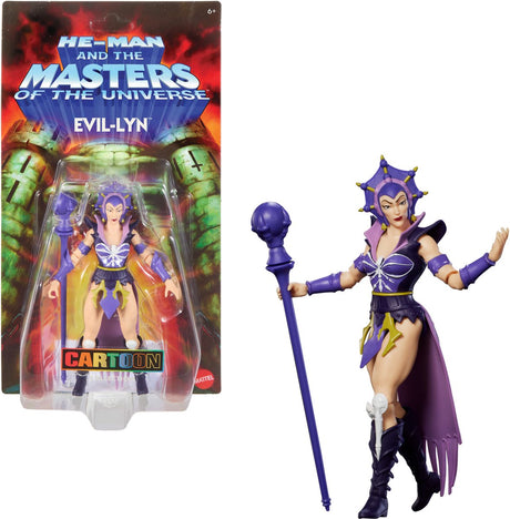 Collection de dessins animés figurines Mattel Masters of the Universe Origins : figurine Evil-lyn 14 cm