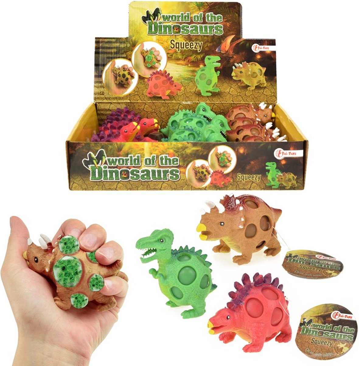 Le monde des dinosaures serre le dino fidget
