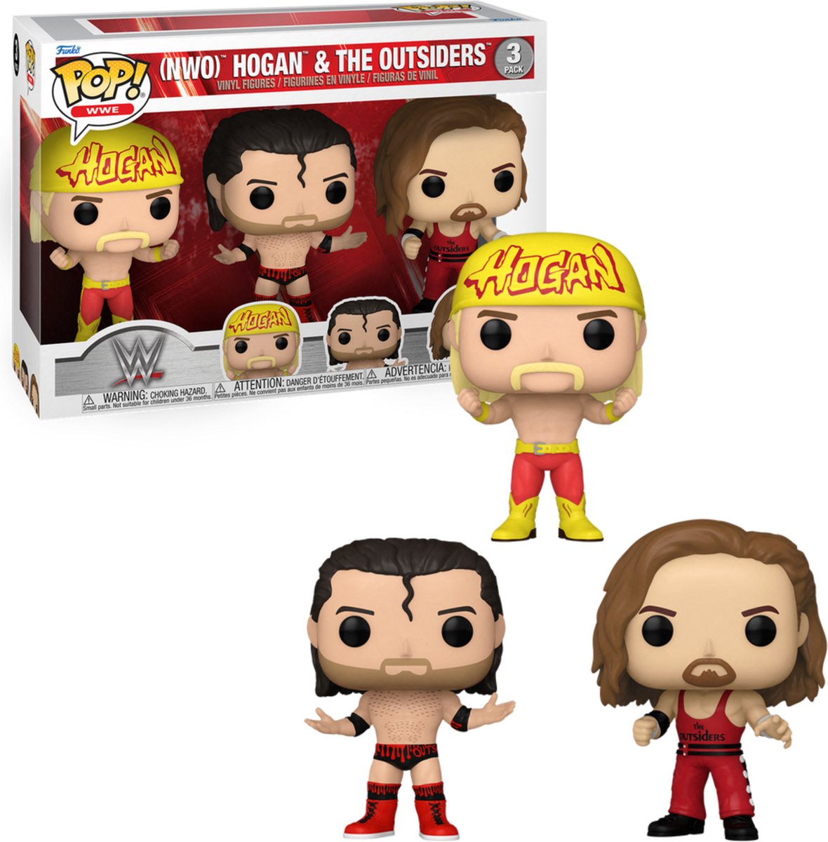 Funko-pop ! wwe nwo hogan les outsiders pack de 3