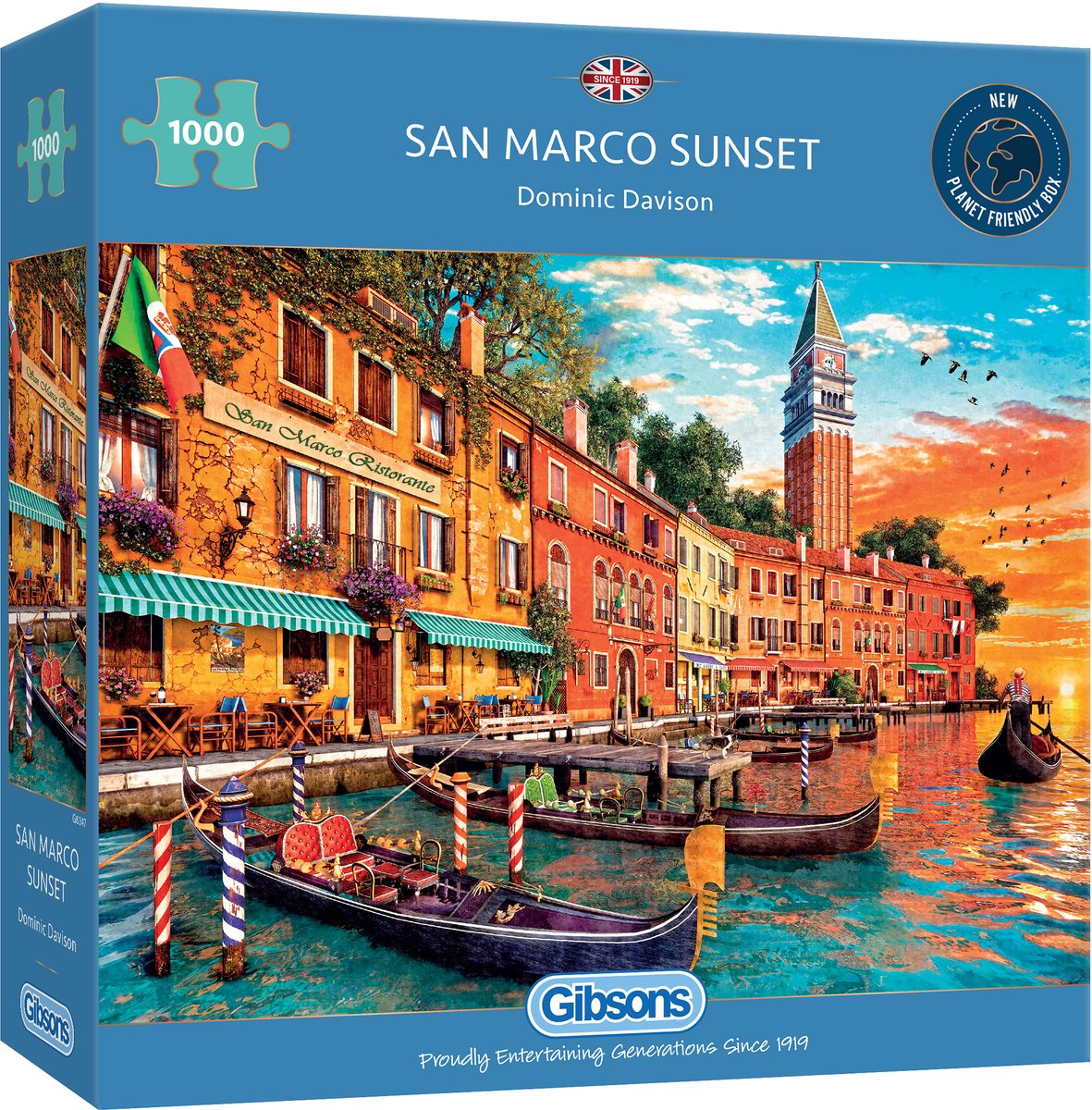 Gibsons - coucher de soleil de San Marco (par Dominic Davison) - 1000 pièces 68×49cm (l×h) - puzzle pour adultes