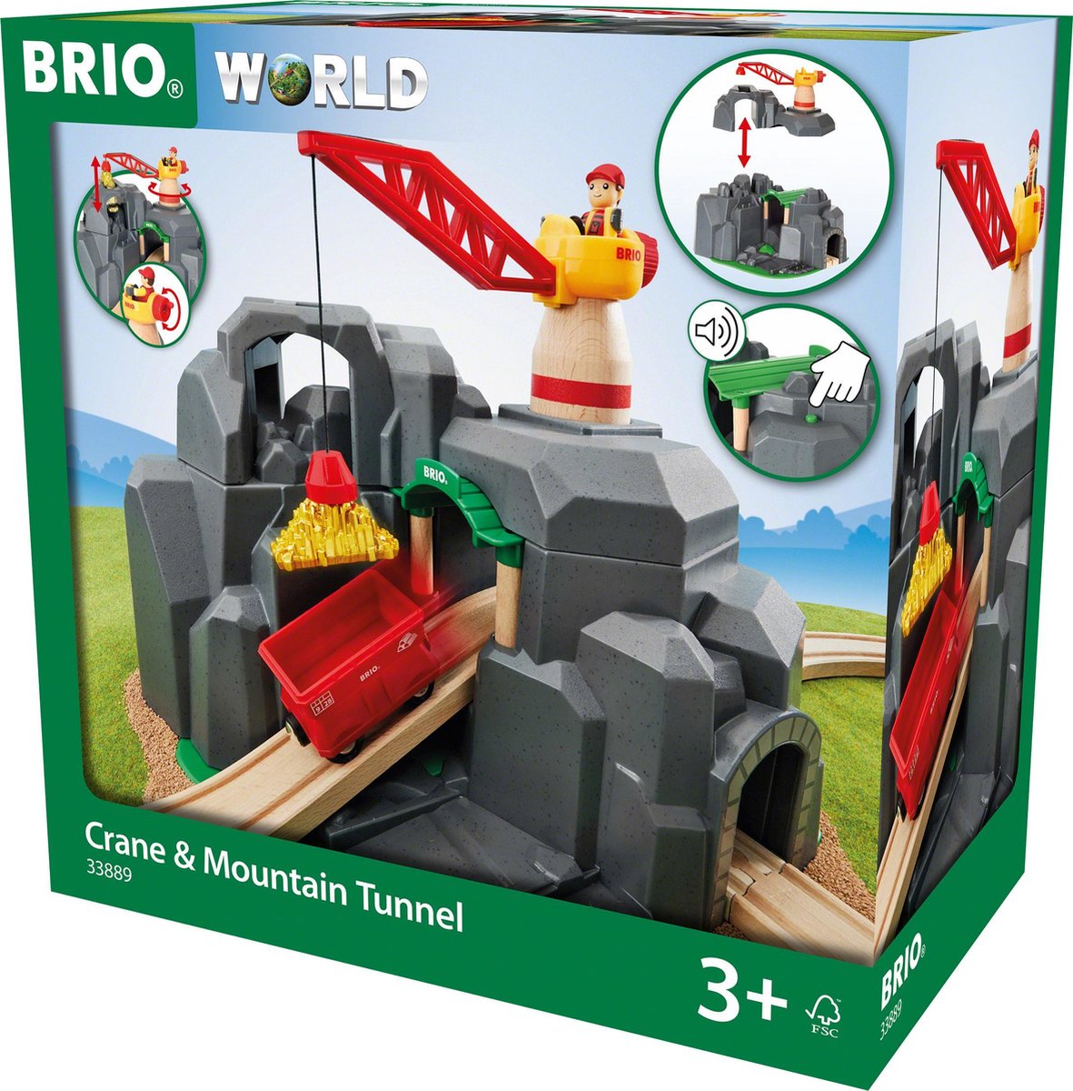 Grue Brio et tunnel de montagne - 33889