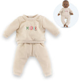 Survêtement Corolle beige pour poupée bébé, 36cm