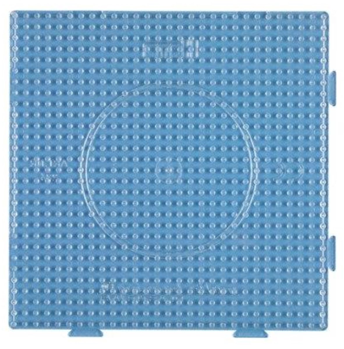 Hama - plaque de base pour perles thermocollantes - carré connectable - transparent