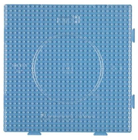 Plaque de base pour perles thermocollantes Hama carrée transparente