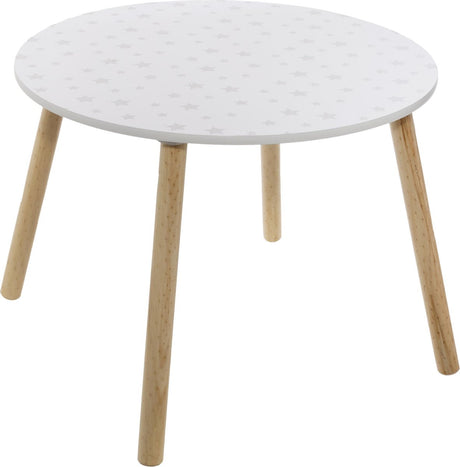 Table Best 60cm blanche avec imprimé