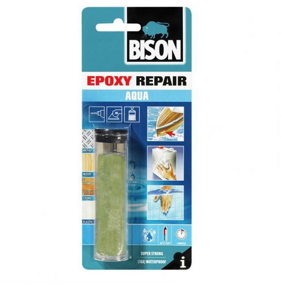 Bison époxy réparation aqua - époxy imperméable - 56g