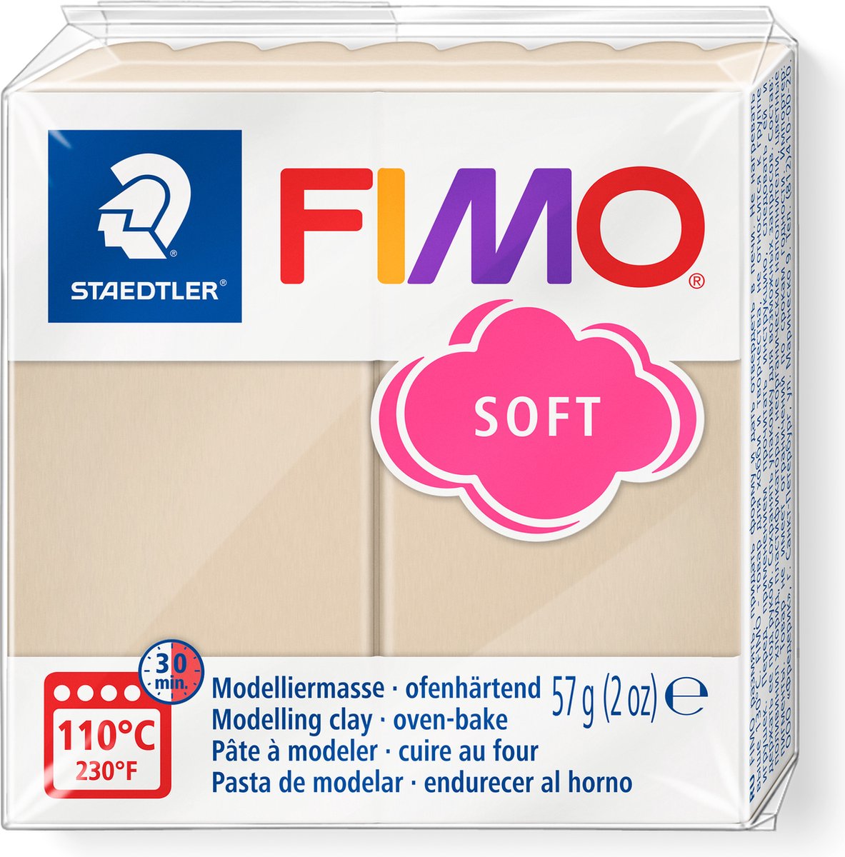 Fimo® soft, sahara, 57 gr 1 boîte