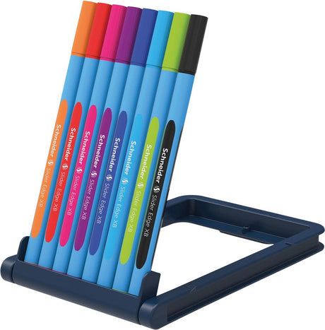 Schneider instruments d'écriture stylo à bille schneider - bord coulissant - plume xb 1,4 mm - 8 pièces couleurs assorties - s-152279