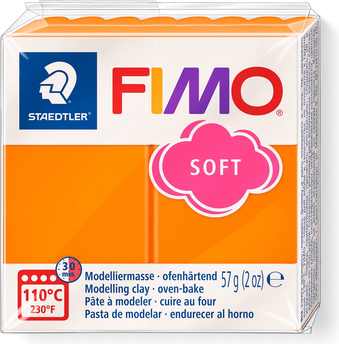Fimo® soft, mandarine, 57 gr 1 bouteille