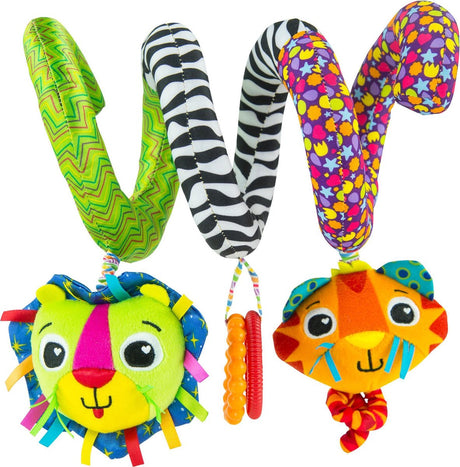 Spirale d'activités flexible Lamaze - jouets à préhension et à mordre - jouets éducatifs pour bébé - jouer et découvrir