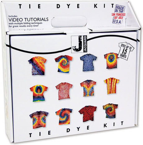 Ensemble tie-dye jacquard grand primaire 2 - paquet de jouets créatifs.