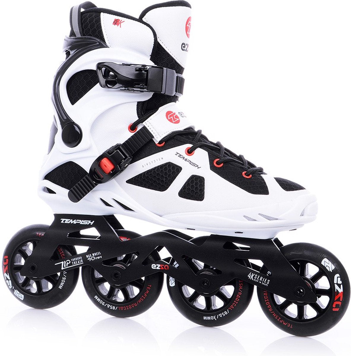 Tempish - ezza 90 - patins à roues alignées - adultes - blanc - noir - 43