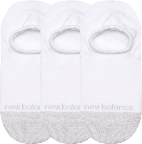New balance active invisible no show chaussettes chaussettes de sport unisexes - blanc