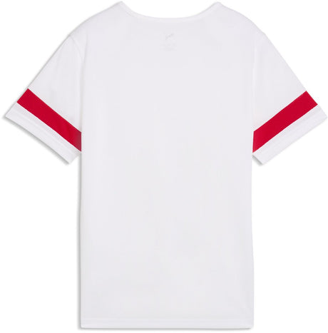Puma individualrise jersey jr t-shirt de sport pour garçons - blanc- rouge