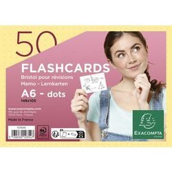 Indexkaarten exacompta 10354e geel papier