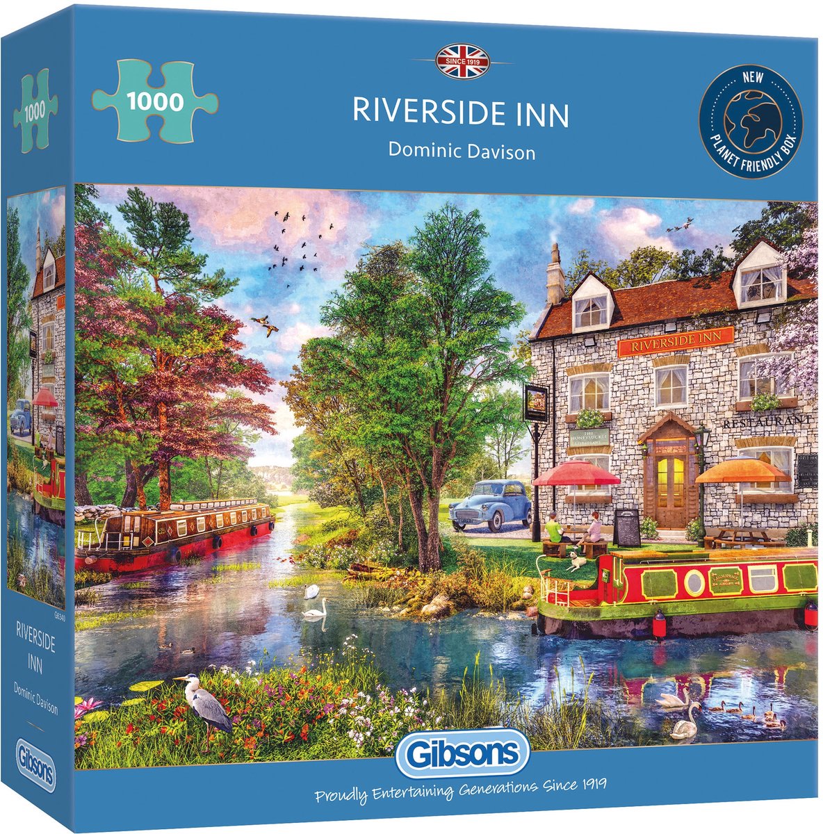 Gibsons - Riverside Inn (par Dominic Davison) - 1000 pièces 68×49cm (l×h) - puzzle pour adultes