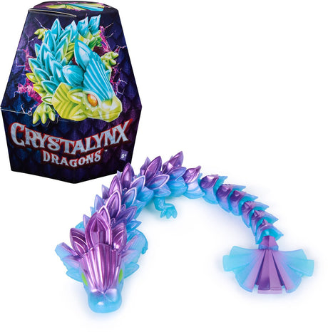 Crystalynx Spin Master Dragon Toy Figure Crystal Lynx Mini figurine articulée de 23 cm.