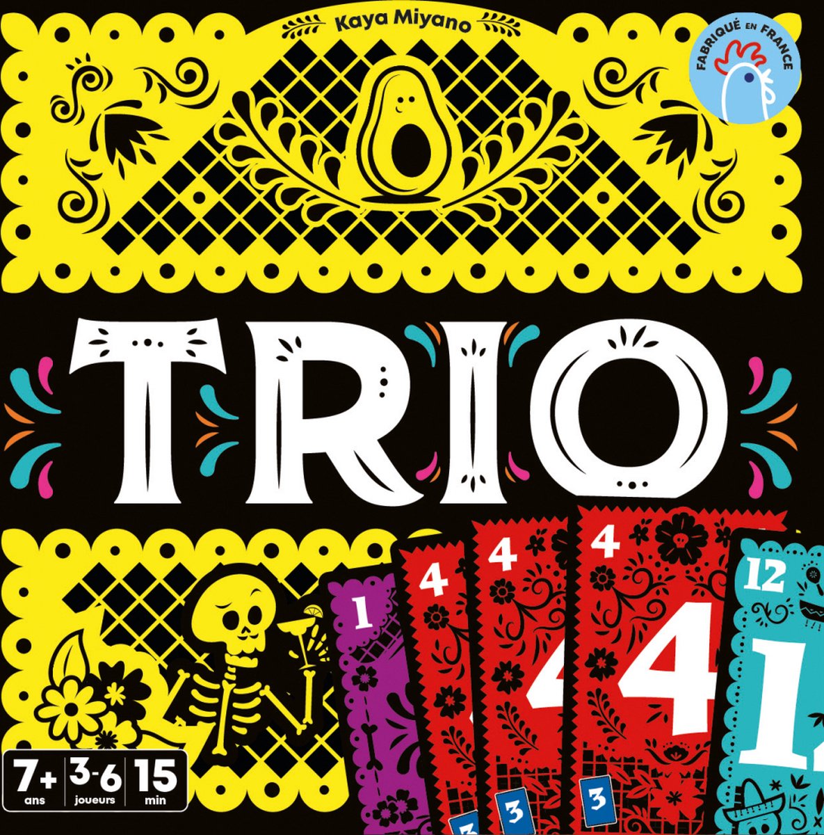 Asmodee trio, jeu de cartes, soustraction, 7 ans, jeu familial