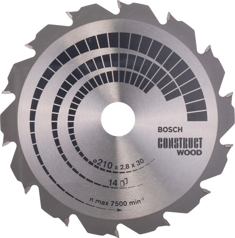 Bosch cirkzb constr. bois 210x30x2.8 14t fwf