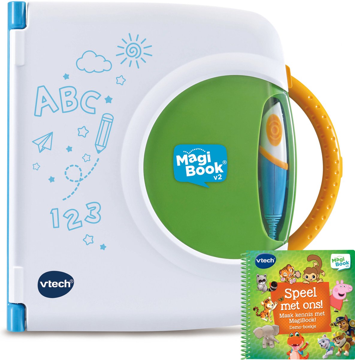 Vtech magibook starter set vert avec livre de démonstration