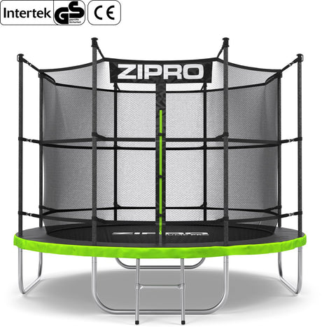 Zipro jump pro in - trampoline - ø252cm 8ft - trampoline avec filet de sécurité - pour enfants - avec échelle - max. 150kg