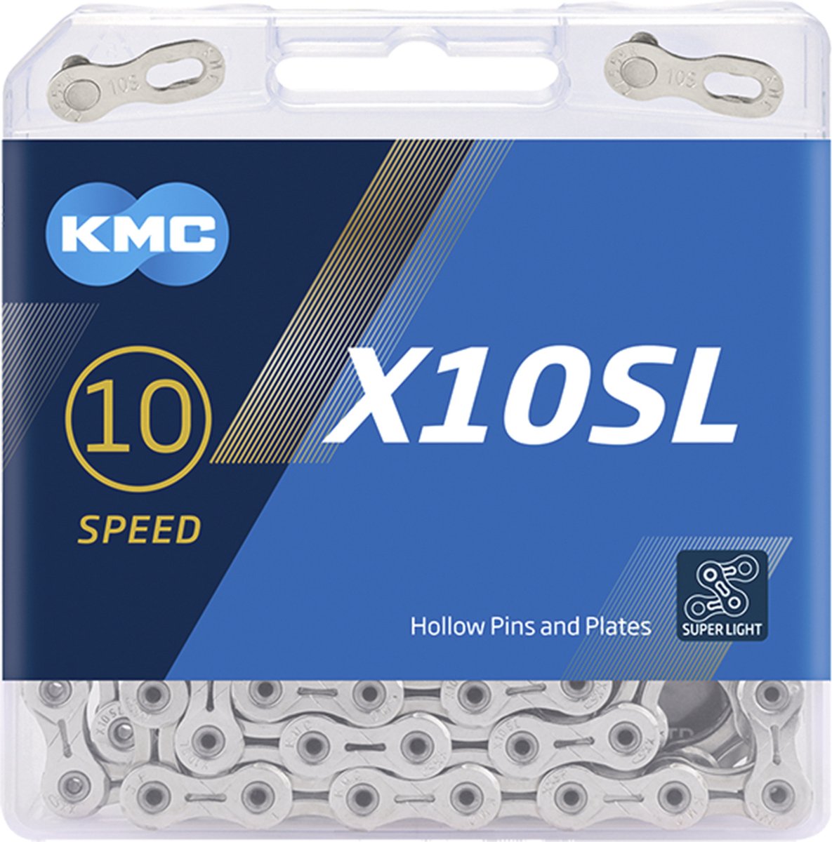 KMC X10SL Silver Super Light Bicycle Chain