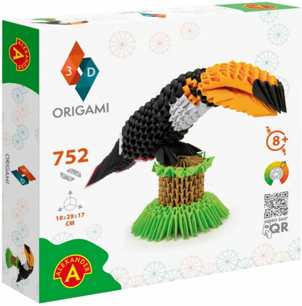 Alexander jouets alexandre - origami 3d - toucan