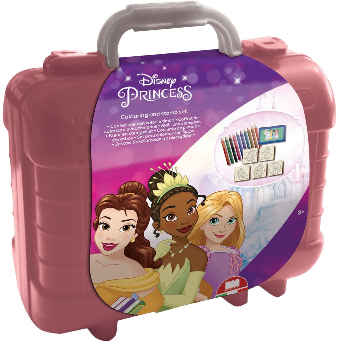 Multiprint Disney Princess Travel Stamp and Color Suitcase