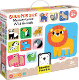 Panda banane - grand jeu de mémoire animaux sauvages - 24 pcs.