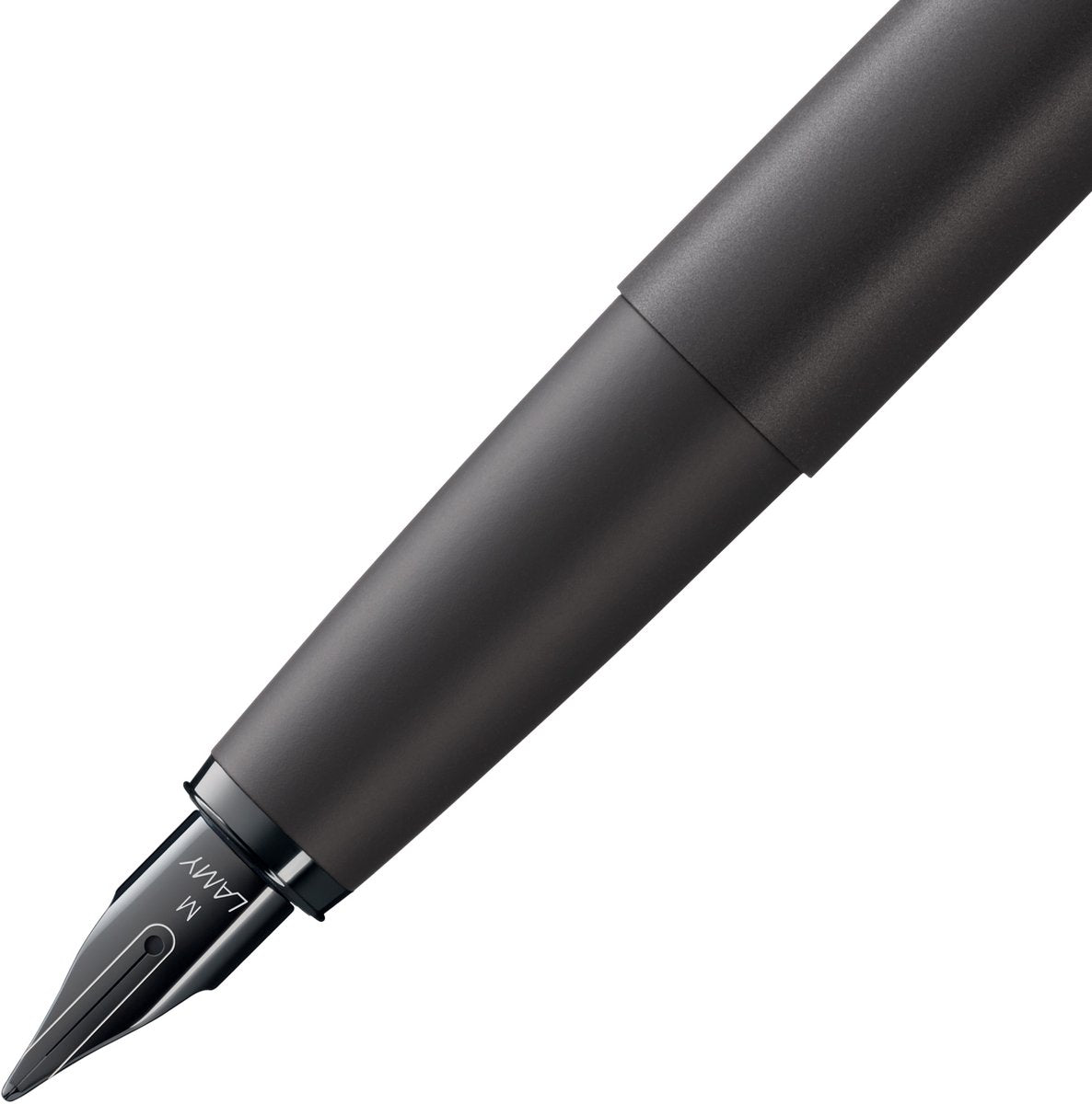 Stylo plume Lamy Studio lx-all-black – stylo plume universel dans un élégant boîtier entièrement métallique – avec clip hélice et plume en acier de taille f – avec cartouche d'encre bleue T 10