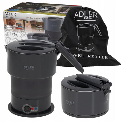 Bouilloire de voyage compacte Adler 600w 0,6l - pliable et portable