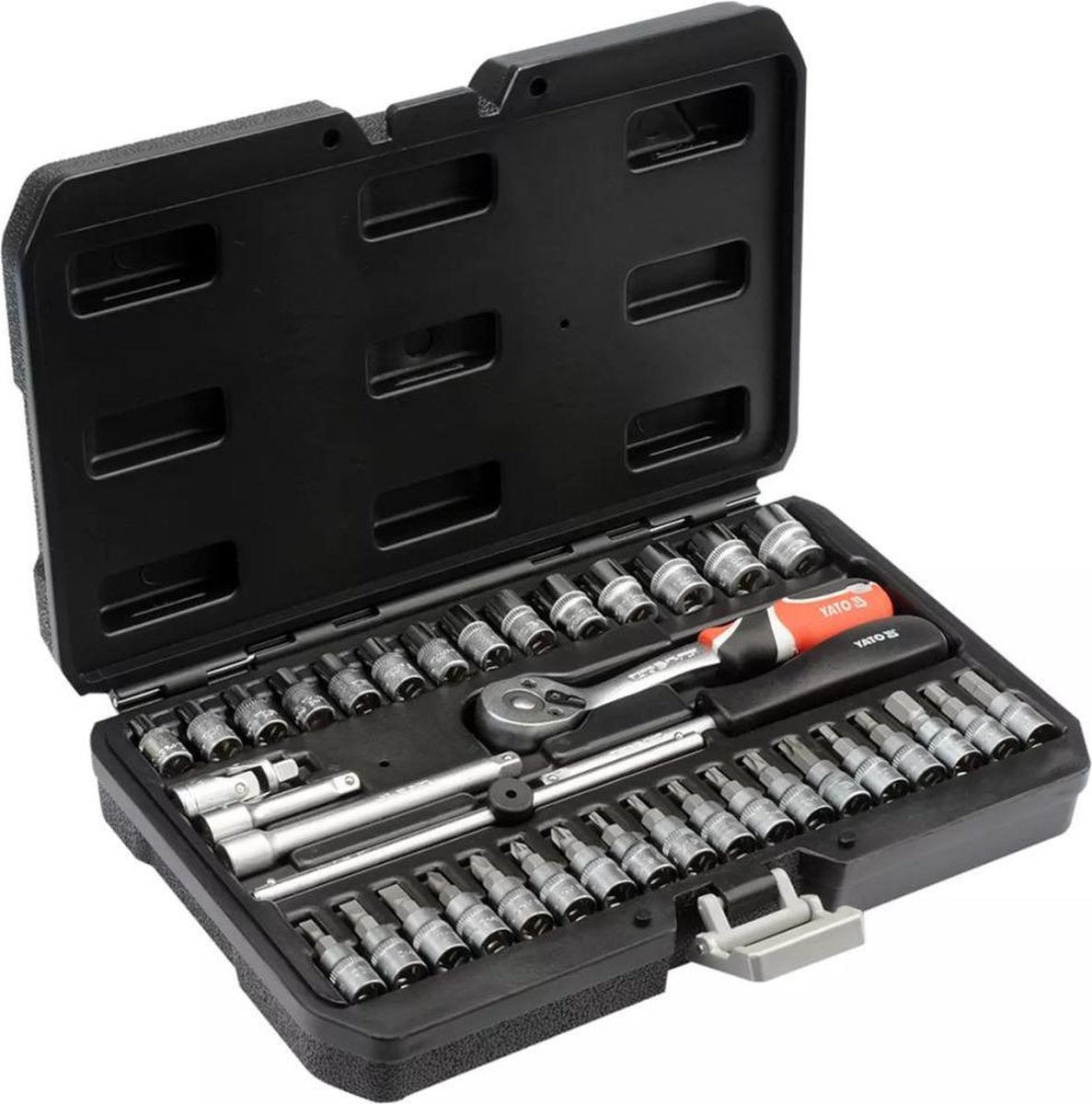 Yato ensemble d'outils 38 pièces en métal noir yt-14471