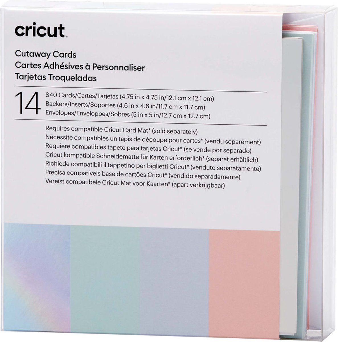 Cricut • cartes en coupe pastel r40