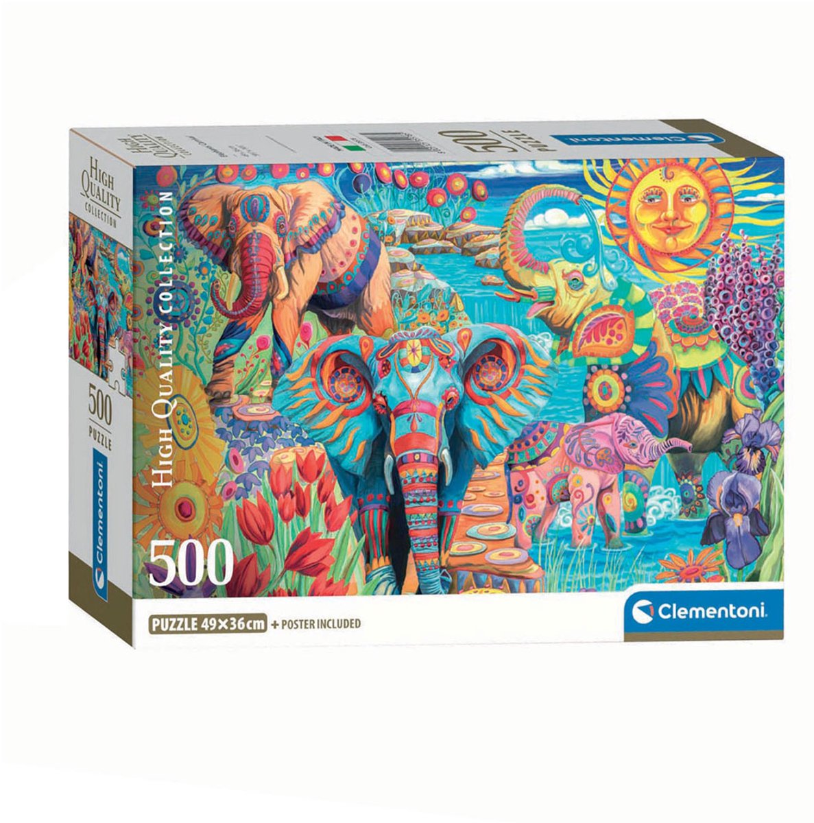 Clementoni puzzle Carnaval des éléphants, 500 pcs.